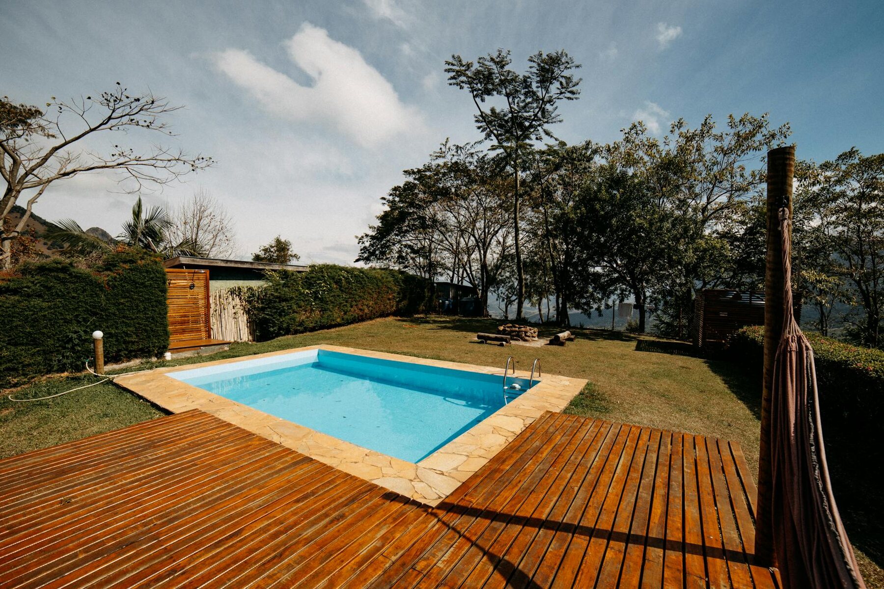Custom wood deck